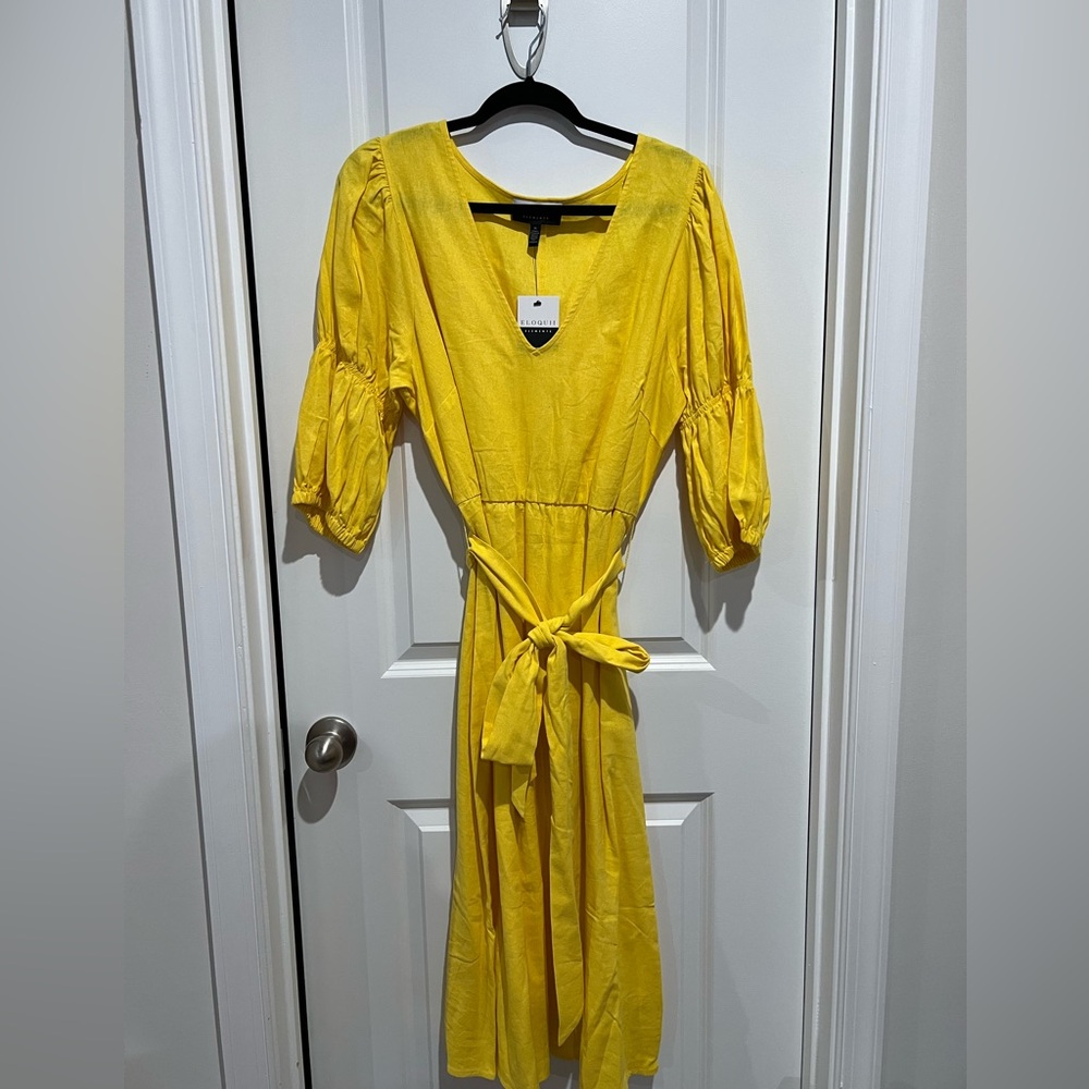 Eloquii Yellow Dress -Size 16